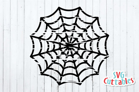 Distressed Spider Web | Halloween Svg Cuttables 