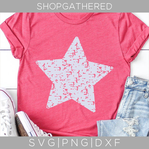 Distressed Star SVG SVG ShopGathered 