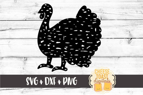 Distressed Turkey - Thanksgiving SVG File SVG Cheese Toast Digitals 