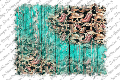 Distressed Turquoise Wood Background Png, Cowboy Pattern, Leopard Background Png, Sublimation Design, Western Background, Digital Download Sublimation SublimationDesignShop 