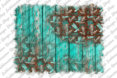 Distressed Turquoise Wood Background Png, Cowboy, Tooled Leather Background Png, Sublimation Design, Western Background, Digital Download Sublimation SublimationDesignShop 
