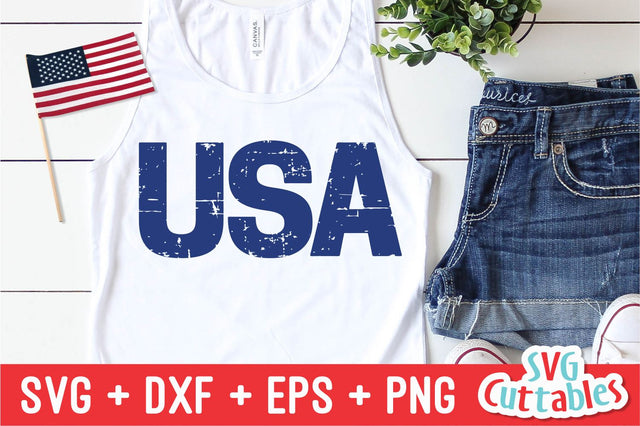 Distressed USA Svg Cuttables 