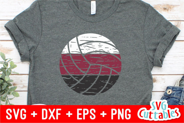 Distressed Volleyball SVG Svg Cuttables 