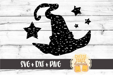 Distressed Witch Hat - Halloween SVG File SVG Cheese Toast Digitals 