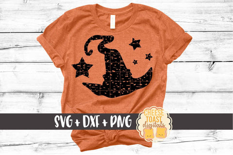 Distressed Witch Hat - Halloween SVG File SVG Cheese Toast Digitals 
