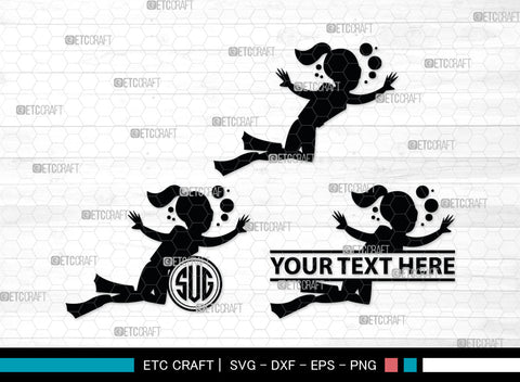 Divers Monogram, Divers Silhouette, Divers SVG, Scuba Diving Svg, Scuba Diver Svg, Sport Svg, Diving Svg, SB00025 SVG ETC Craft 