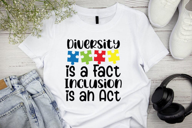 diversity is a fact inclusion is an act SVG Cut Files SVG md faruk hossain 
