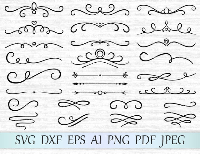 Dividers cut files SVG MagicArtLab