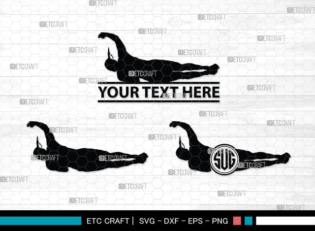 Diving Monogram, Diving Silhouette, Scuba Diving Svg, Diver Svg, Sports Svg, Swimming Pool Svg, SB00116 SVG ETC Craft 