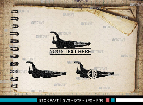 Diving Monogram, Diving Silhouette, Scuba Diving Svg, Diver Svg, Sports Svg, Swimming Pool Svg, SB00116 SVG ETC Craft 