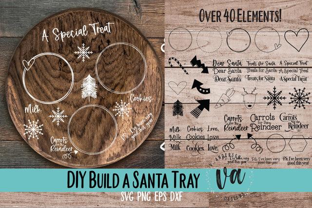 DIY Build a Santa Treat Tray SVGs | Over 40 Elements! SVG V. Anderson Designs 