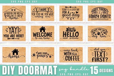 Diy Doormat SVG Bundle SVG DESIGNISTIC 