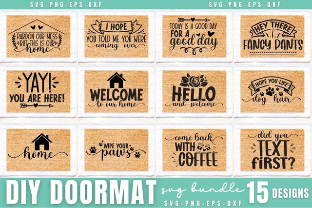 Diy Doormat SVG Bundle SVG DESIGNISTIC 