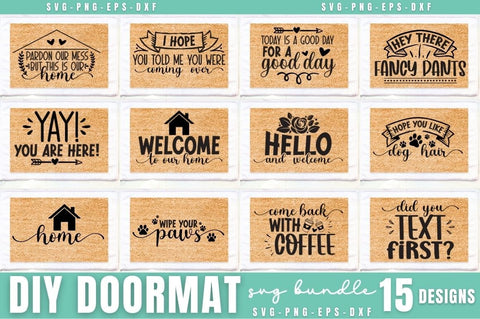 Diy Doormat SVG Bundle SVG DESIGNISTIC 