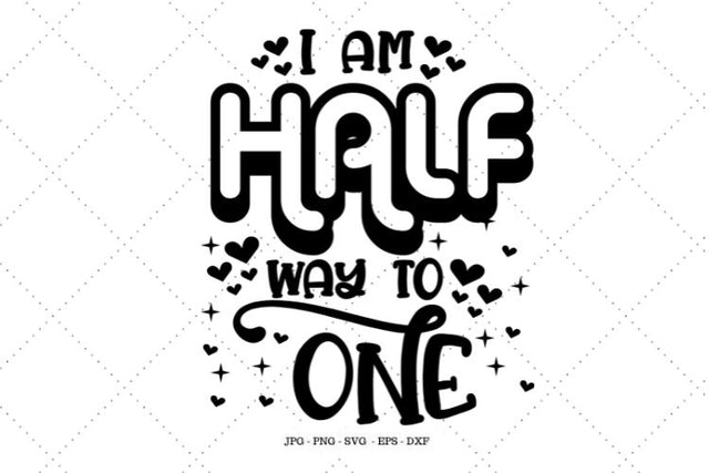 DIY Iron On, Photo Shoot, 6 Month Outfit, Half Birthday Outfit, 6 Month Shirt, Half Birthday Party, Half Birthday Baby SVG SVG Digital Designer 