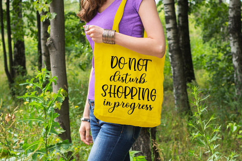 Do Not Disturb Shopping I Tote Bag SVG I Funny Tote Bags SVG SVG Happy Printables Club 