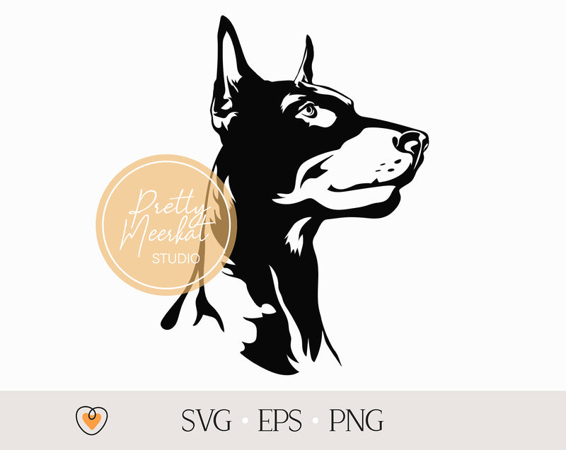 Doberman Pinscher svg, Dog svg, svg files for cricut, png files - So Fontsy