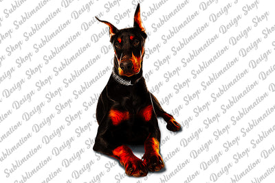 Doberman Png, Doberman Clipart, Doberman Sublimation, Animal Illustration, Dog Png, Dog Clipart, Dog, Sublimation Designs, Digital Download Sublimation SublimationDesignShop 