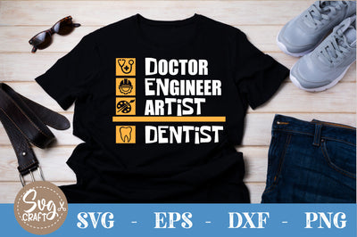 Doctor engineer artist dentist SVG cut file SVG Svgcraft 