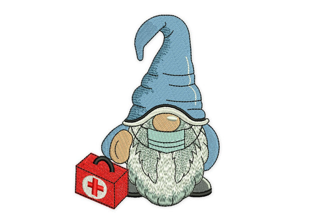 Doctor Gnome Embroidery Design, Covid 19 Embroidery designs, Be Safe Machine Embroidery Embroidery/Applique DESIGNS NextEmbroidery 