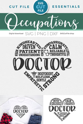 Doctor svg, a physician svg for Cricut and Silhouette crafters SVG SVG Cut File 