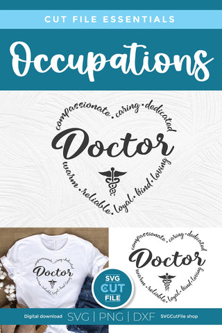 Doctor svg, Physician svg, MD svg SVG SVG Cut File 