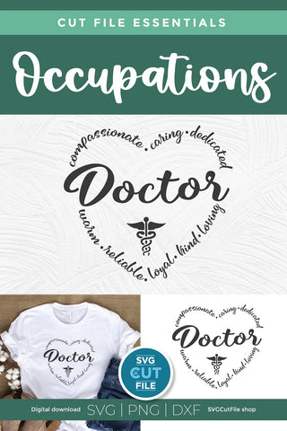 Doctor svg, Physician svg, MD svg SVG SVG Cut File 