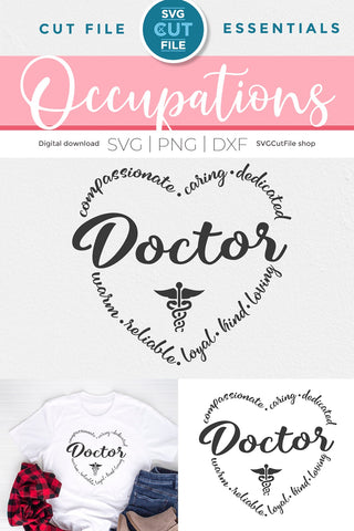 Doctor svg, Physician svg, MD svg SVG SVG Cut File 