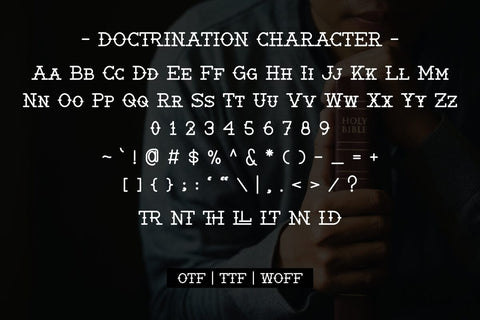 Doctrination - Modern Slab Serif Typeface Font Masyafi Studio 