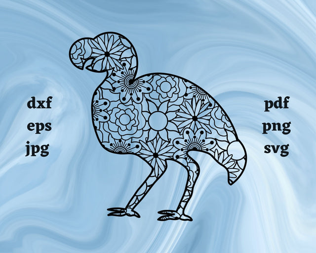 Dodo Bird Mandala SVG Cut File SVG Northern Light SVG 