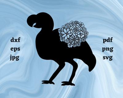 Dodo Bird Mandala SVG Cut File SVG Northern Light SVG 