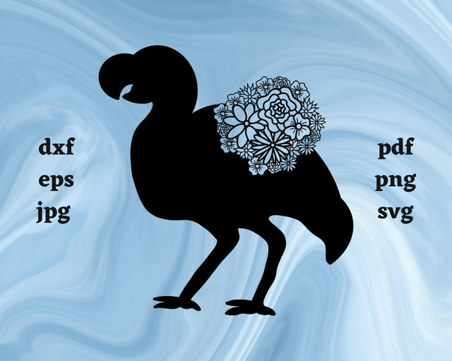 Dodo Bird Mandala SVG Cut File SVG Northern Light SVG 