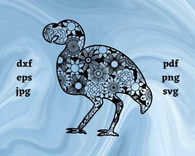 Dodo Bird Mandala SVG Cut File SVG Northern Light SVG 