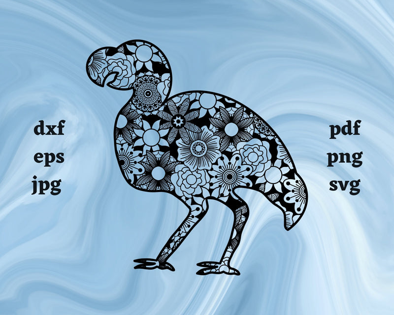 Dodo Bird Mandala SVG Cut File SVG Northern Light SVG 