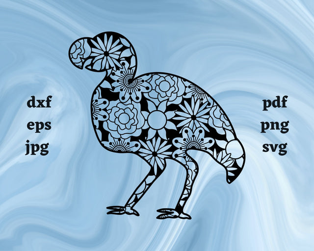 Dodo Bird Mandala SVG Cut File SVG Northern Light SVG 