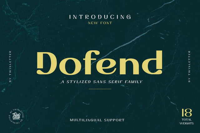 Dofend Font twinletter 