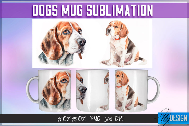 Dog 11 Oz | 15 Oz Mug Sublimation Sublimation Fly Design 