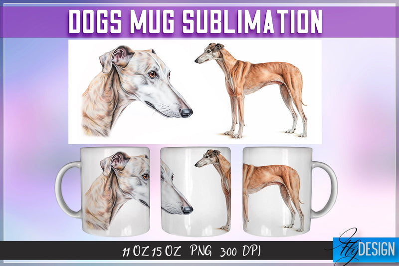 Dog 11 Oz | 15 Oz Mug Sublimation Sublimation Fly Design 