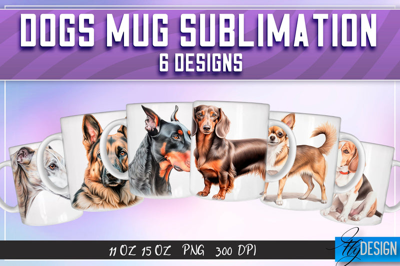 Dog 11 Oz | 15 Oz Mug Sublimation Sublimation Fly Design 