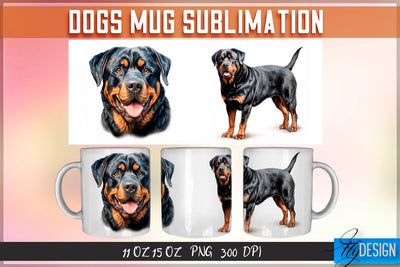 Dog 11 Oz | 15 Oz Mug Sublimation Sublimation Fly Design 