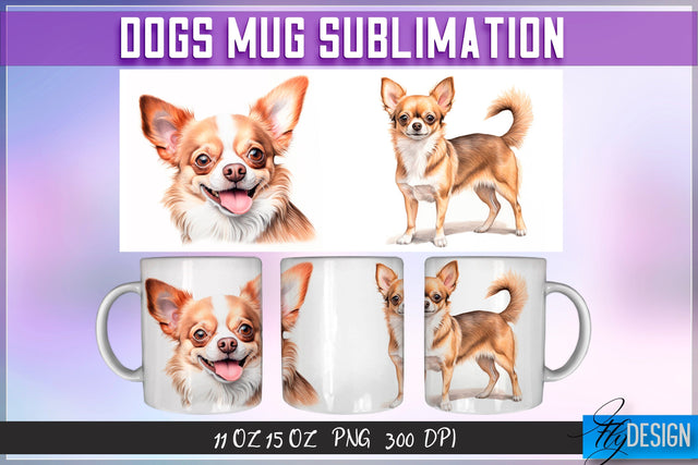 Dog 11 Oz | 15 Oz Mug Sublimation Sublimation Fly Design 