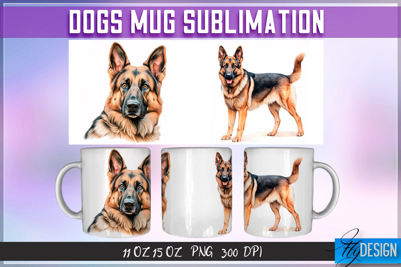 Dog 11 Oz | 15 Oz Mug Sublimation Sublimation Fly Design 
