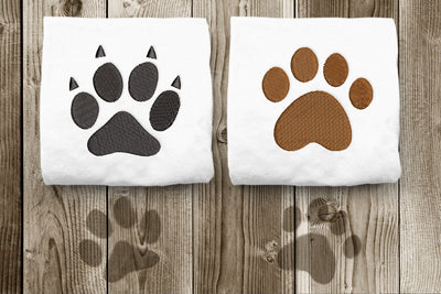 Dog and Cat Paw Mini Embroidery Design Duo Embroidery/Applique DESIGNS Designed by Geeks 