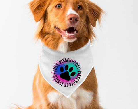 Dog Bandana Sublimation Designs Bundle, 6 Dog Bandana PNG Files, Can't Hold My Licker PNG, Live Love Woof PNG, Squirrel Chaser PNG Sublimation HappyDesignStudio 