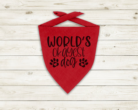 Dog Bandana SVG Bundle, 6 Designs, Dog Lover SVG, World's Okayest Dog SVG, Will Sit For Treats SVG, I Like Big Bones And I Cannot Lie SVG SVG HappyDesignStudio 
