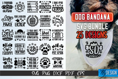 Dog Bandana SVG | Dogs SVG Bundle | Pet Lovers Bundle | Paws SVG Fly Design 