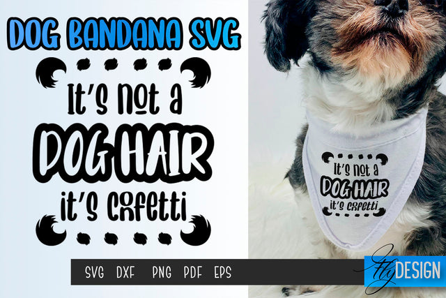 Dog Bandana SVG | Dogs SVG | Pet Lovers | Paws SVG Fly Design 