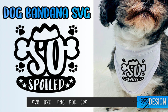Dog Bandana SVG | Dogs SVG | Pet Lovers | Paws SVG Fly Design 
