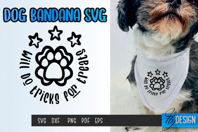 Dog Bandana SVG | Dogs SVG | Pet Lovers | Paws SVG Fly Design 