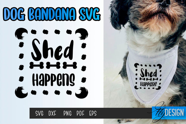 Dog Bandana SVG | Dogs SVG | Pet Lovers | Paws SVG Fly Design 